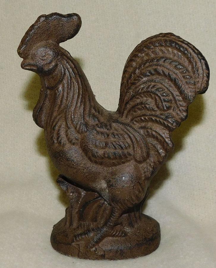 Cast Iron Chicken: Cast Iron Chicken. 6" H