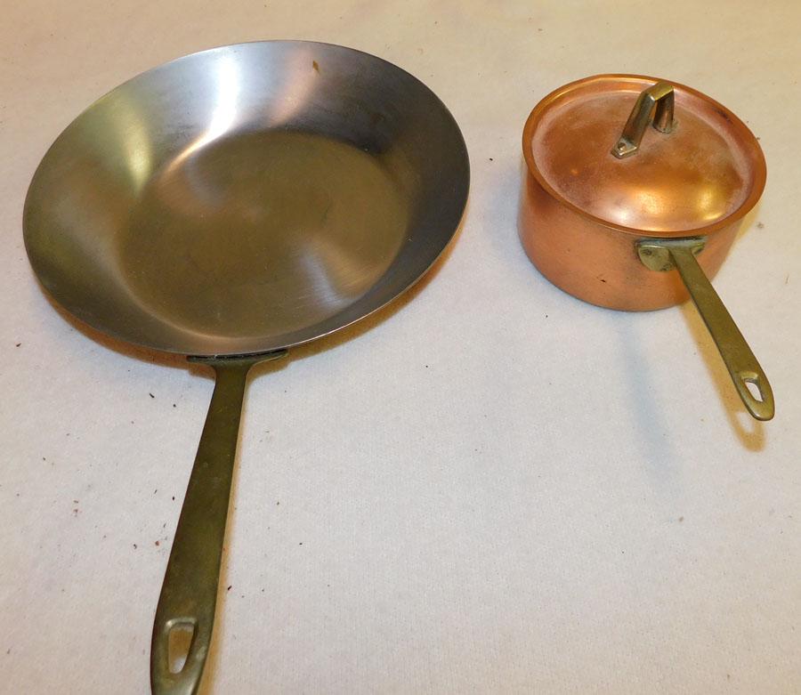Paul Revere Copper Pan & Pot: Paul Revere Copper Pan & Pot.