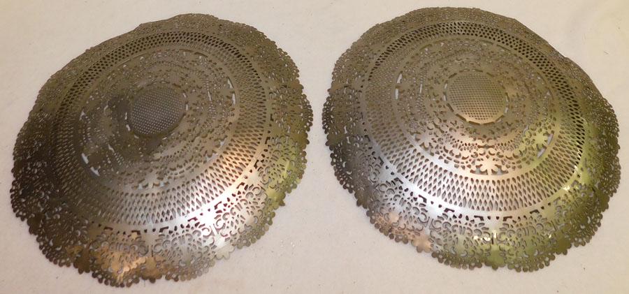 Two Metal Wall Hangings: Two Metal Wall Hangings.