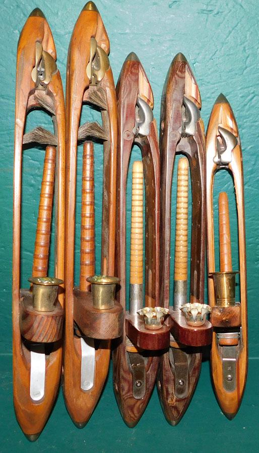 Weaving Loom Shuttles Made Into Candle Sconces: Weaving Loom Shuttles Made Into Candle Sconces . 19 1/2" H