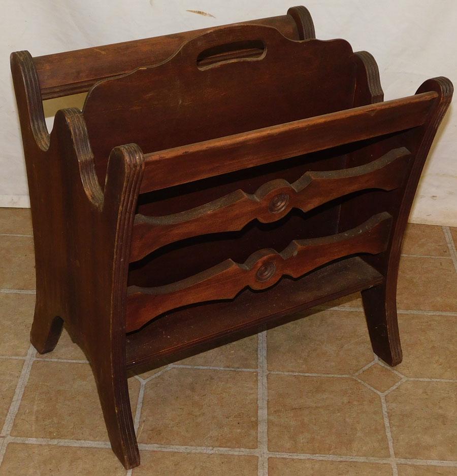 Mahogany Canterbury: Mahogany Canterbury. 16" W 12" D 18" H