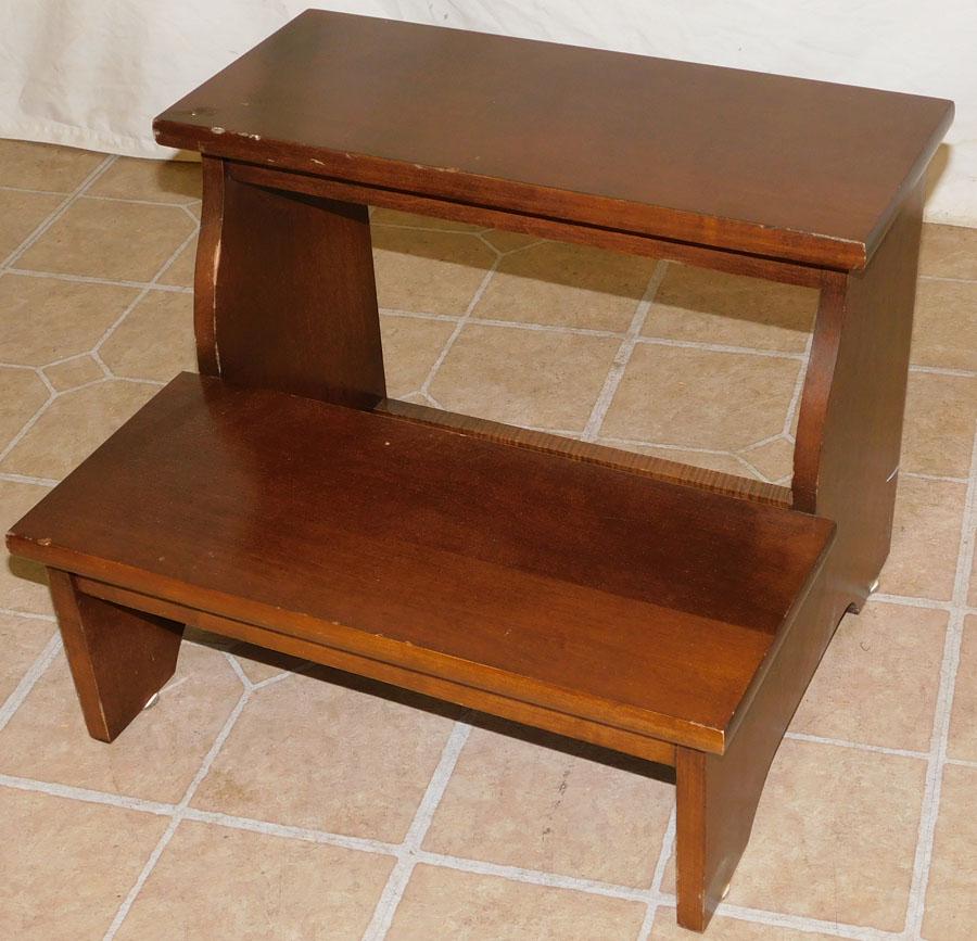 Cherry Bed Steps: Cherry Bed Steps. 18" W 15 1/2" D 14 " H