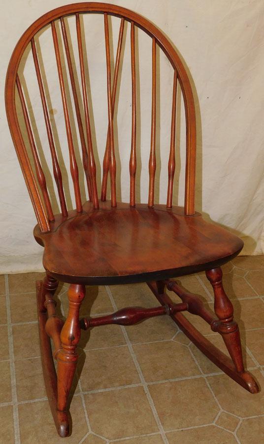 Cherry Windsor Rocking Chair: Cherry Windsor Rocking Chair. 33 1/2" H