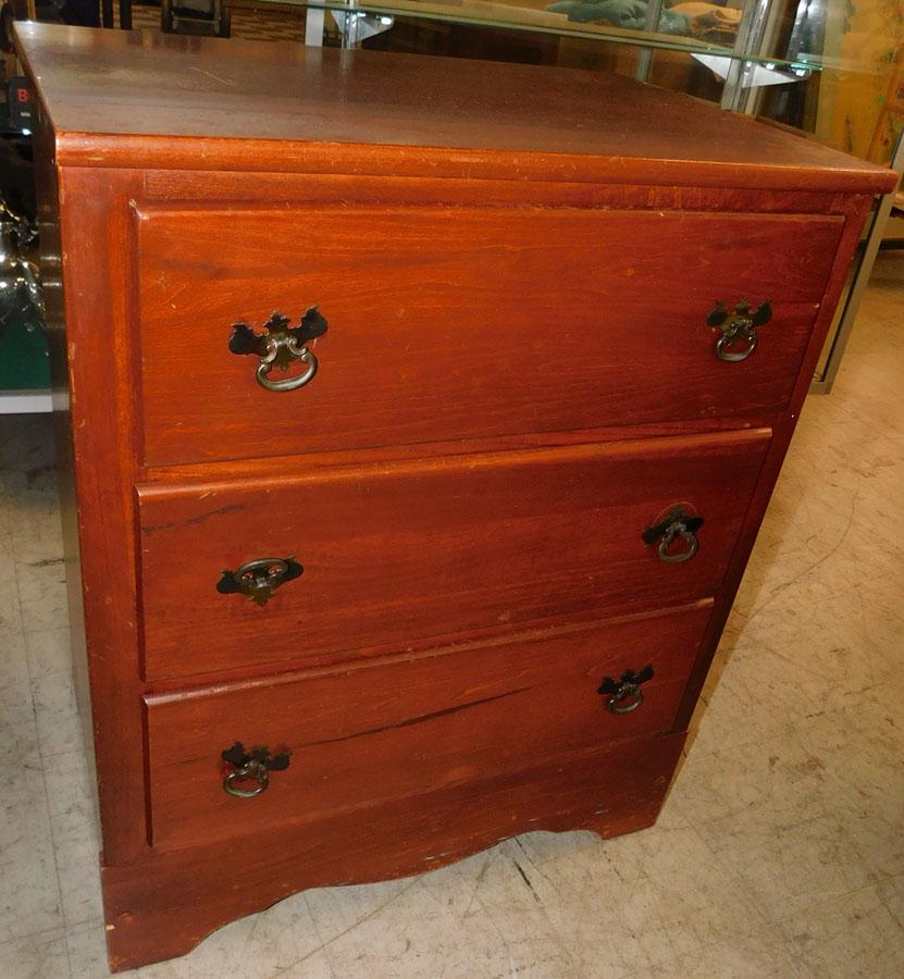 Cherry 3 Drawer Night Stand: Cherry 3 Drawer Night Stand. 24" W 16 1/2" D 29 3/4" H