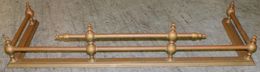 Brass Fire Fender: Brass Fire Fender. 41" W 14 1/4" D 8" H