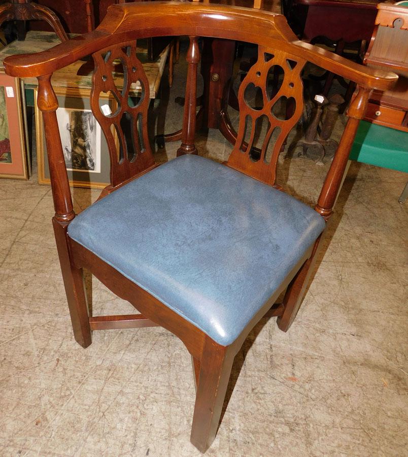 Cherry Corner Chair: Cherry Corner Chair. 33 1/4" H