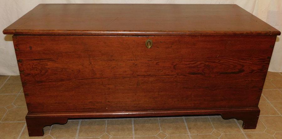 Antique Pine Dove Tailed Blanket Box (1 of 8)