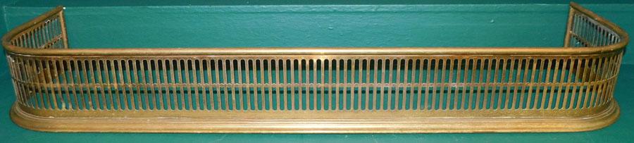 Brass Openwork Fireplace Fender (1 of 2)