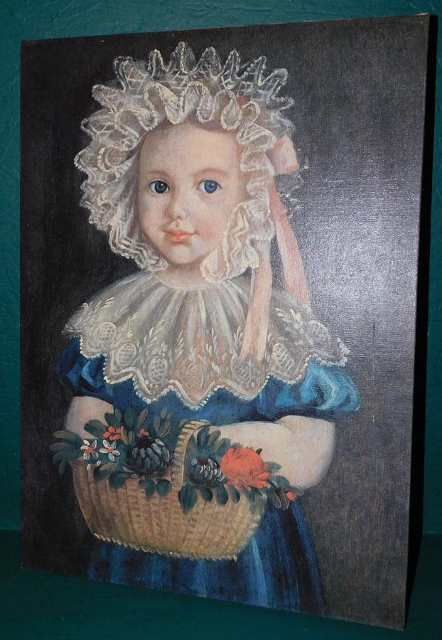 Framed Print On Canvas Little Girl (1 of 4)