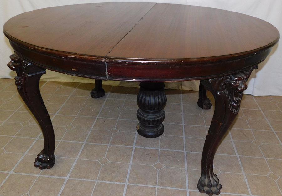 Antique Mahogany Round Table (1 of 5)