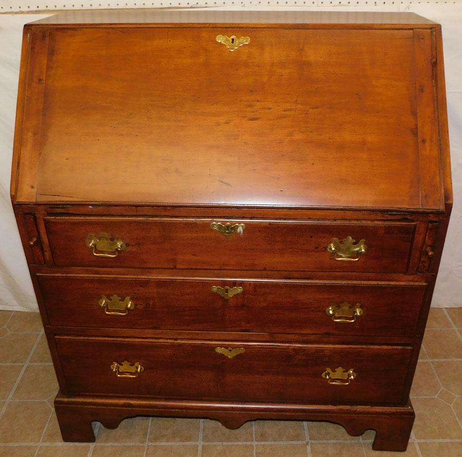 Antique Cherry New England Slant Front Desk (1 of 4)