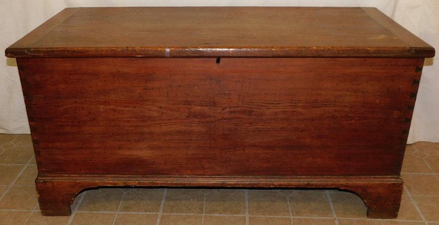 Antique Pine Dove Tailed Blanket Box (1 of 7)