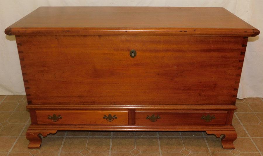 Antique Walnut Dovetailed Blanket Box (1 of 9)