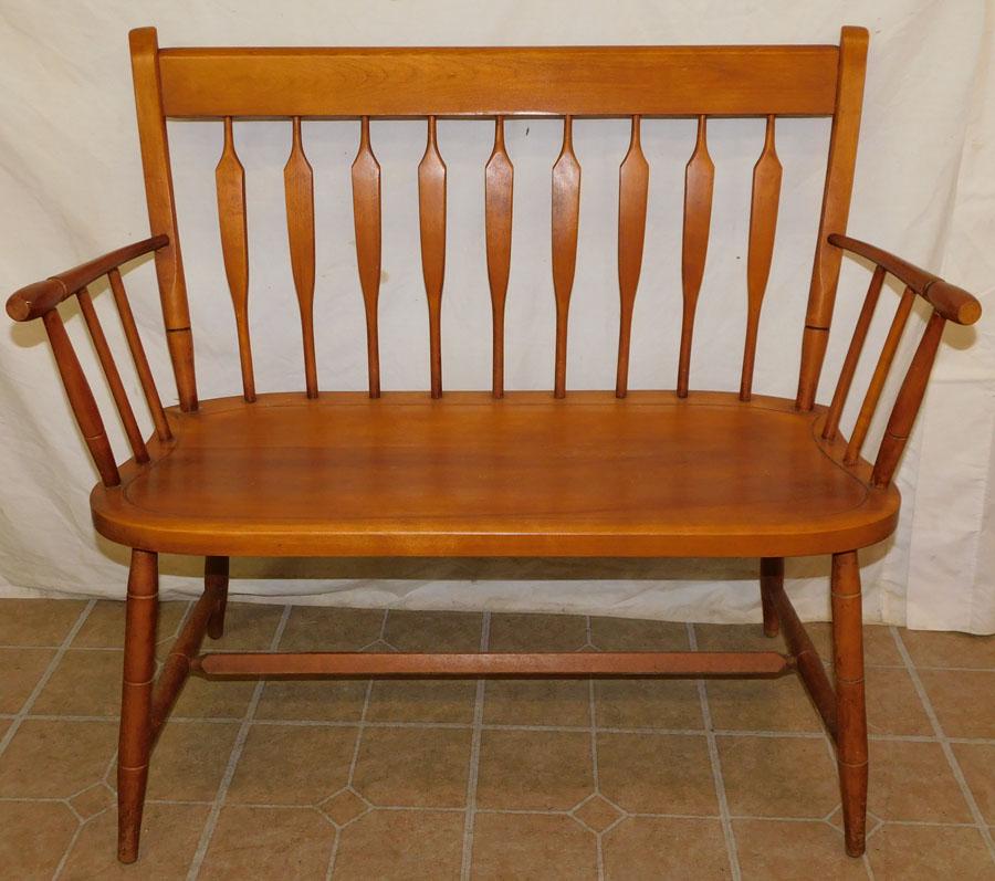 Cherry Windsor Arrow back Bench (1 of 4)