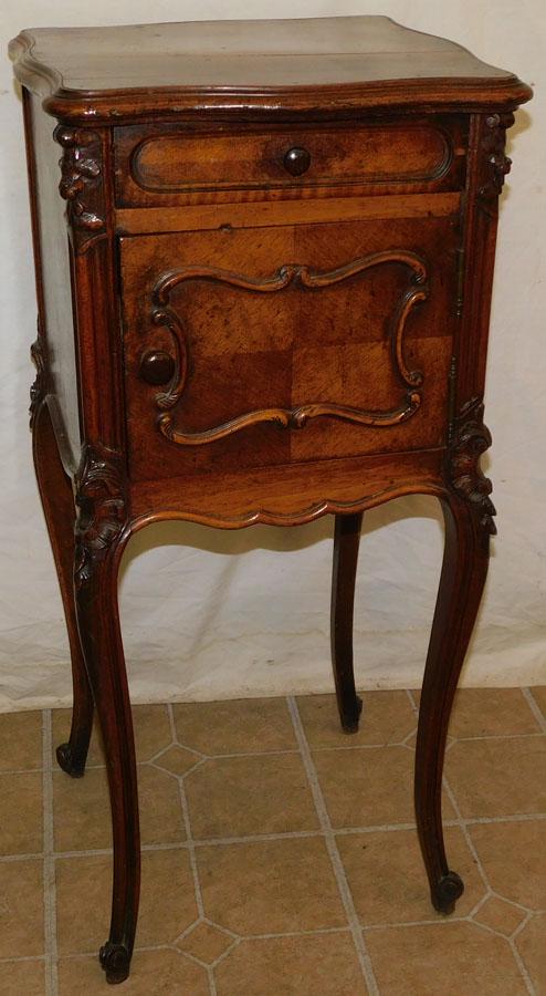 Antique French Walnut Night Stand (1 of 5)