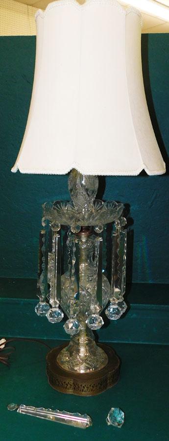 Cut glass Parlor Lamp (1 of 4)