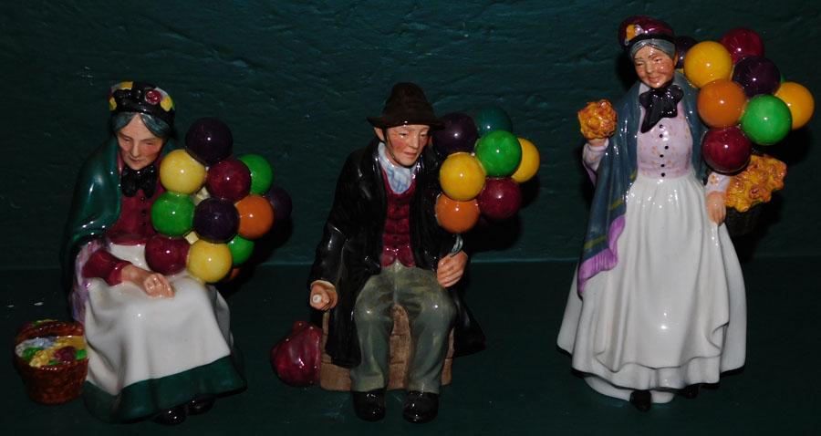 Three Royal Doulton Balloon Seller Figures (1 of 5)