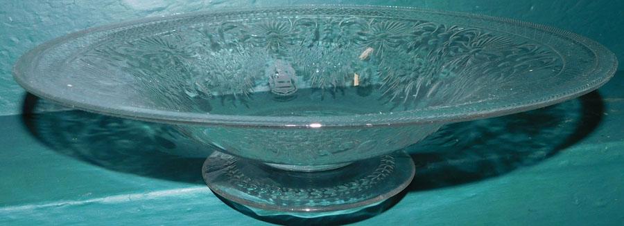 Brilliant Pairpoint Buckingham Pedestal Bowl: Brilliant Pairpoint Buckingham Pattern Pedestal Bowl. 16 1/4" Dia 4" H