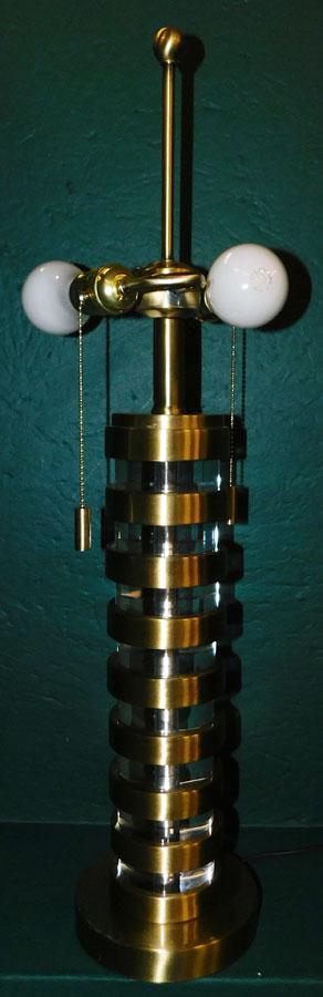 Contemporary Lucite Lamp (1 of 2)