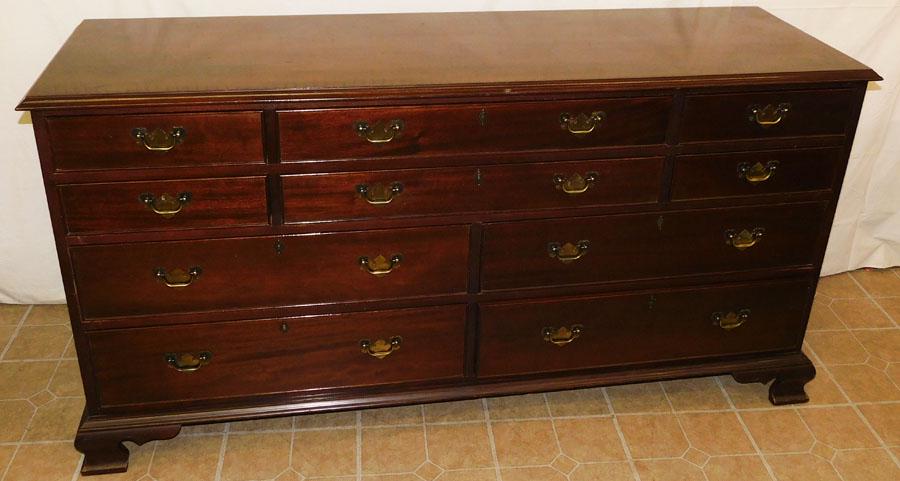 Mahogany 10 Drawer Dresser By Craftique (1 of 8)