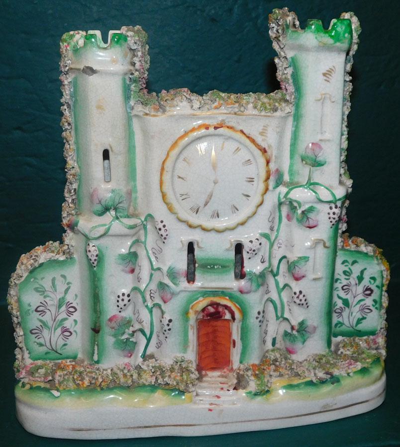 19th C Staffordshire Spill Vase W/ Coralene Work (1 of 3)