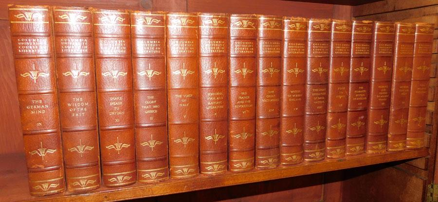 15 Volume Columbia Univ Literature Leather Books (1 of 6)