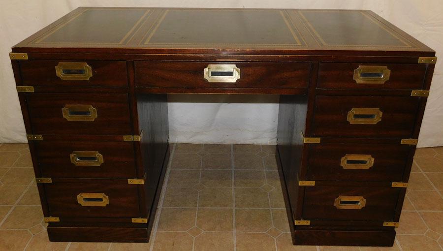 Walnut Campaign Style Tool LT Desk By Sligh (1 of 10)