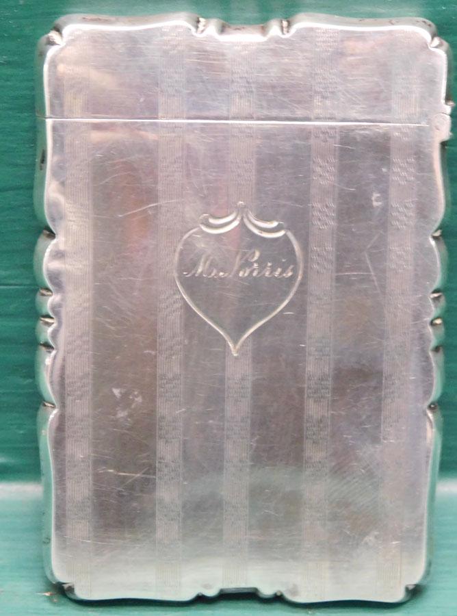 19th C American Coin Silver Calling Card Case (1 of 3)