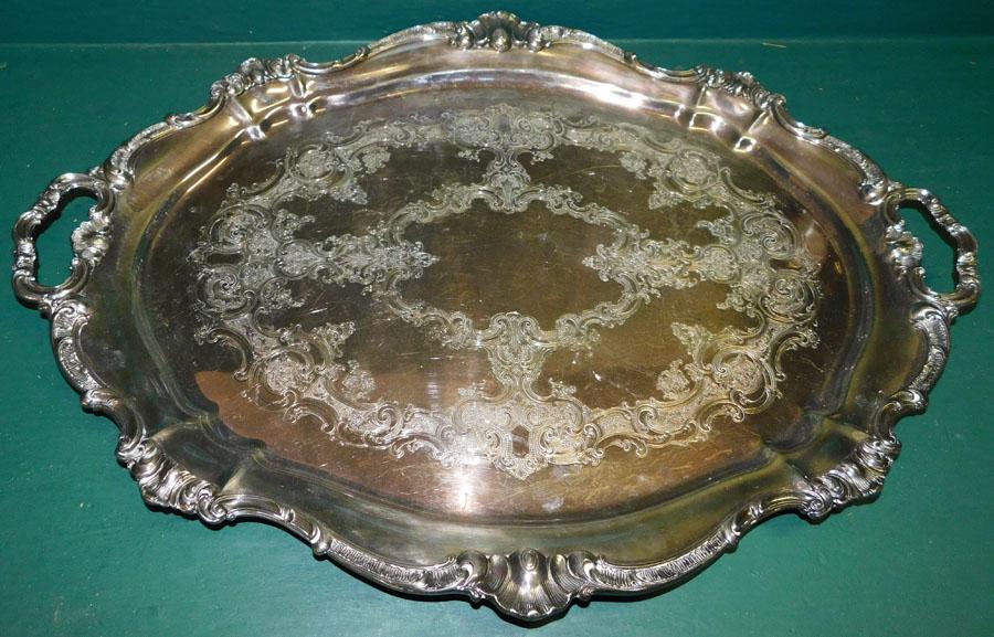 Gorham Silver Plated Serving Tray (1 of 3)