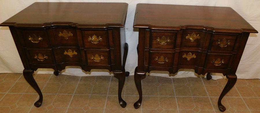 Pair Cherry Block Front QA Lowboys By PA house (1 of 6)