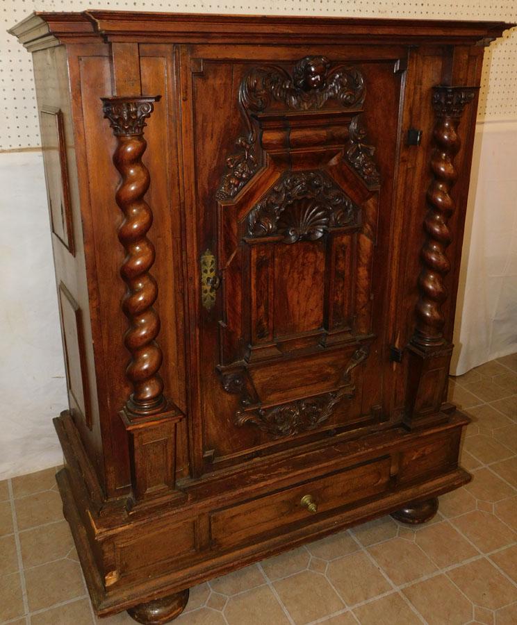18th C Walnut Carved Cabinet (1 of 10)