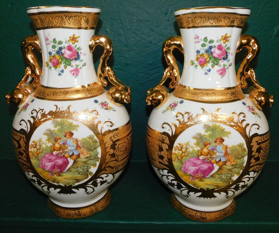 Pair Porcelain Vases (1 of 3)