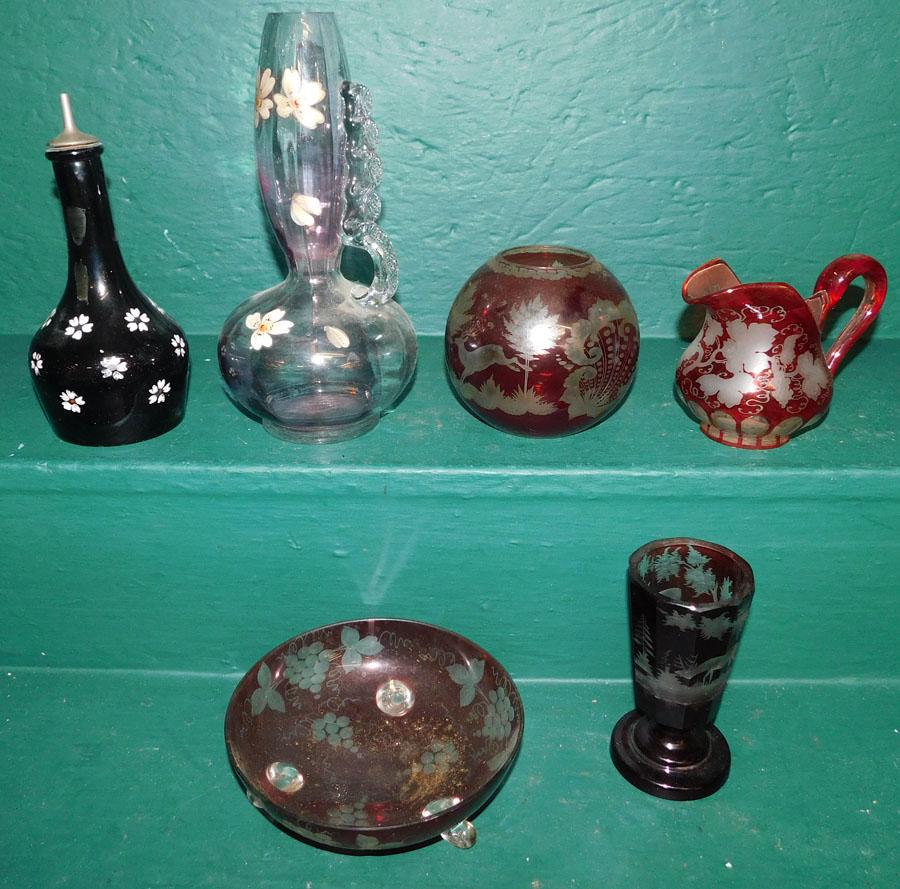 6 Pc Misc. Art Glass (1 of 1)