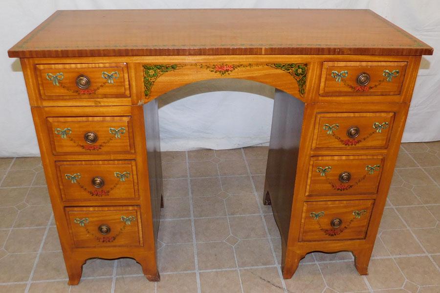 19th C Satinwood Adams Paint Decorated Server (1 of 6)