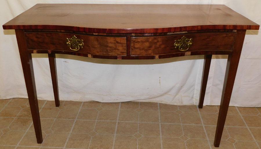 19th C Mahogany Serpentine Front Server (1 of 6)