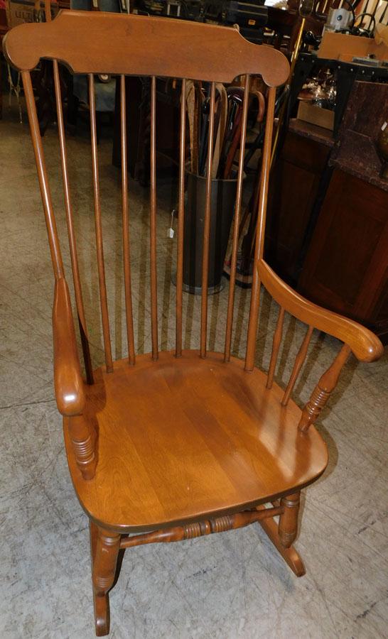 Cherry Rocking Chair by Ethan Allen: Cherry Rocking Chair by Ethan Allen . 41 1/4" H
