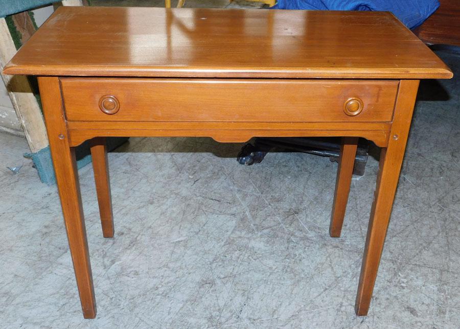 Cherry 1 Drawer Console Table: Cherry 1 Drawer Console Table . 36" W 17 3/4" D 30 3/4" H