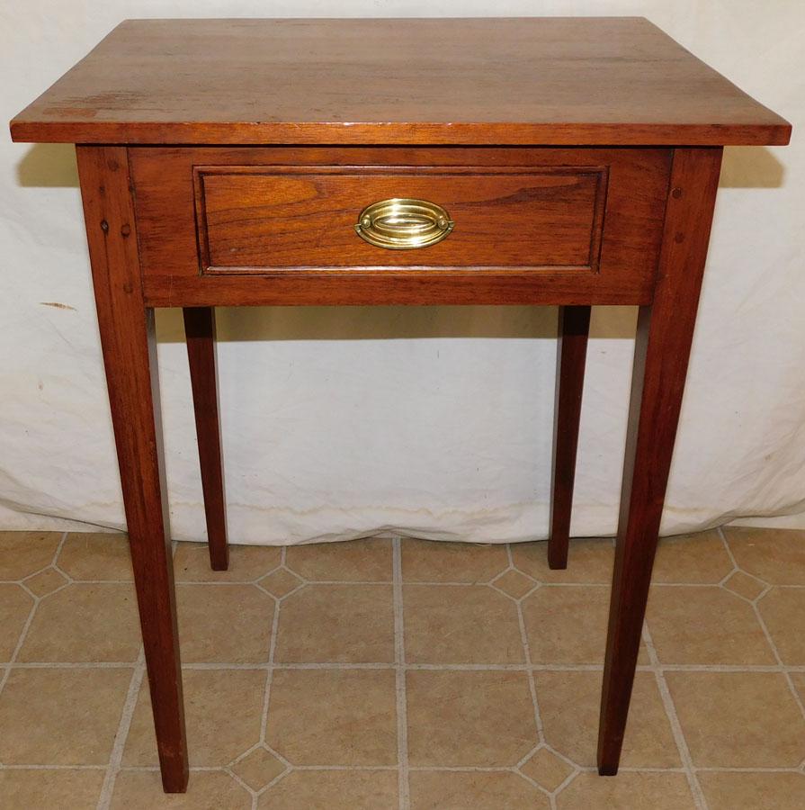 19th C Walnut One Drawer Work Table (1 of 3)