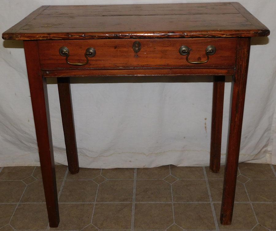 19th C Pine One Drawer Work Table (1 of 4)