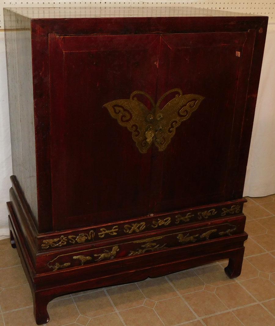 Paint Decorated Oriental Cabinet (1 of 8)