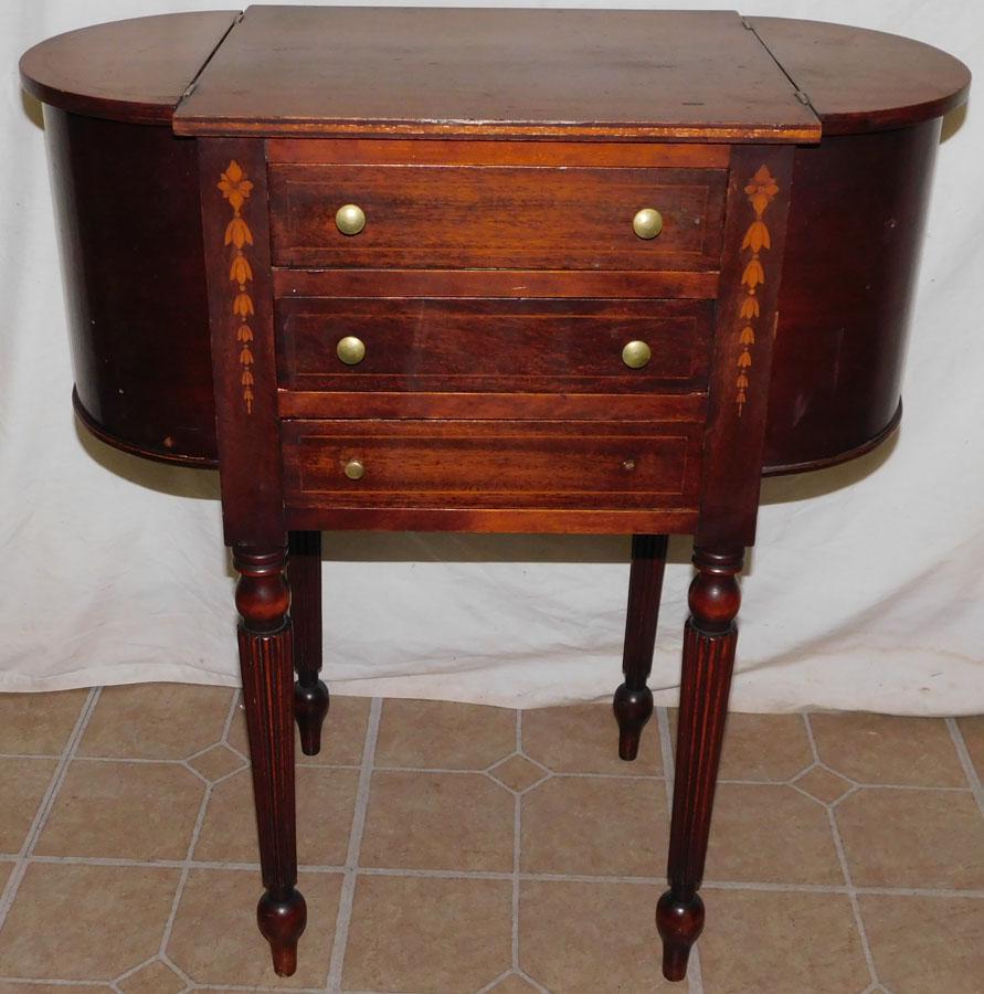 Antique Mah Martha Washington Sewing Stand (1 of 5)