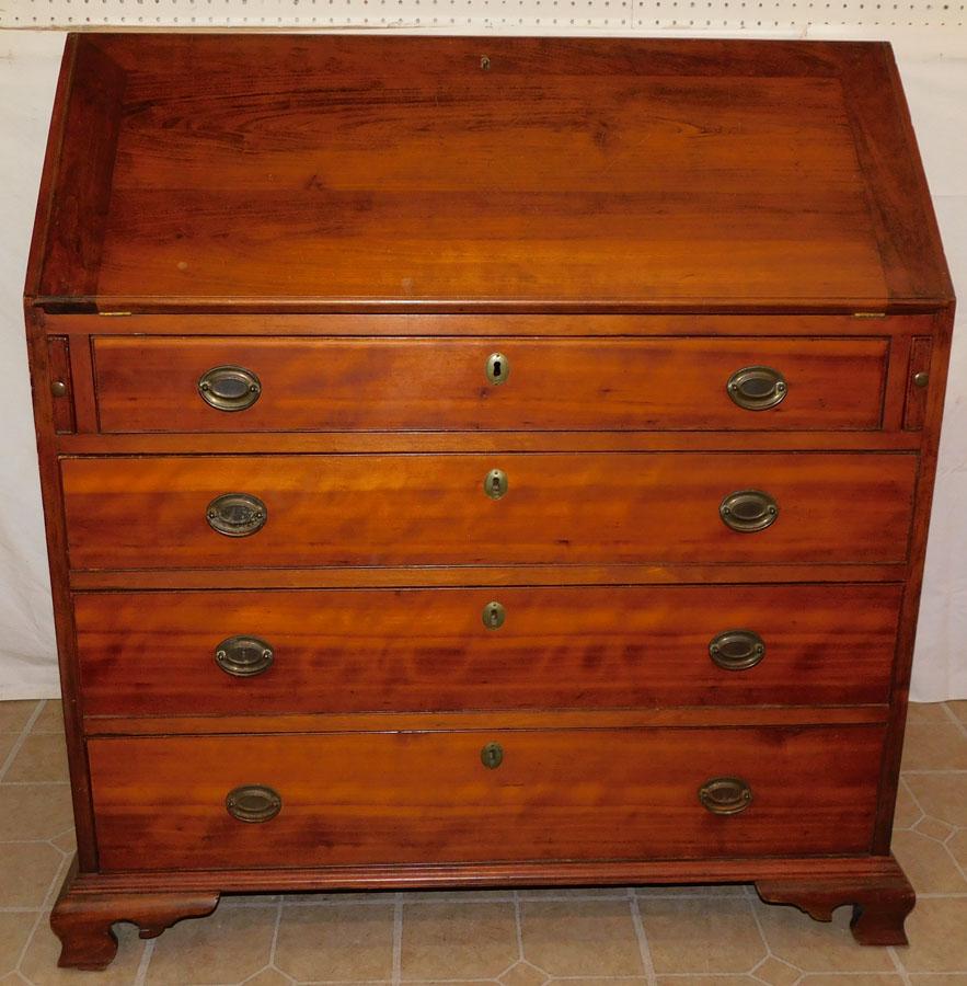 19th C Cherry Slant Front Desk (1 of 7)