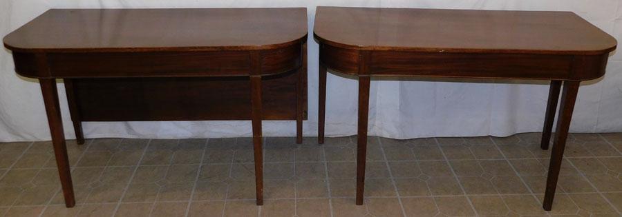 19th C Mahog Dining Table Or Pair Consoles (1 of 7)