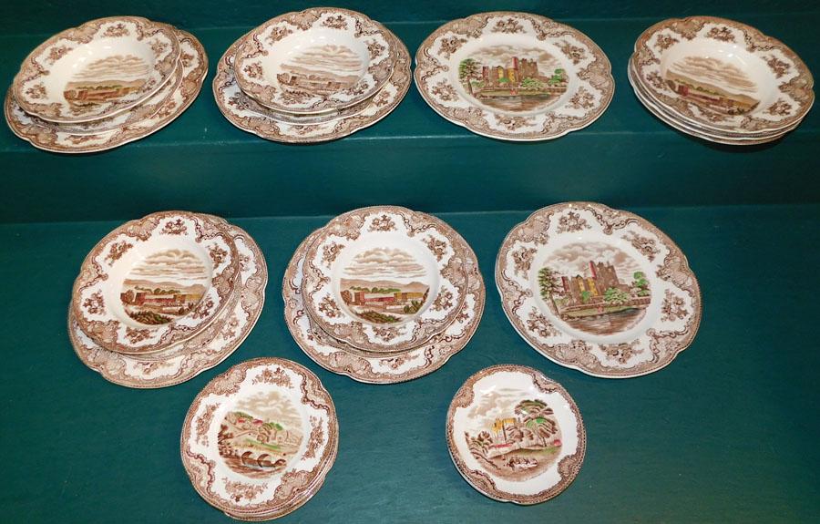 24 Pc Johnson Bros. China "Old Britain Castles" (1 of 12)