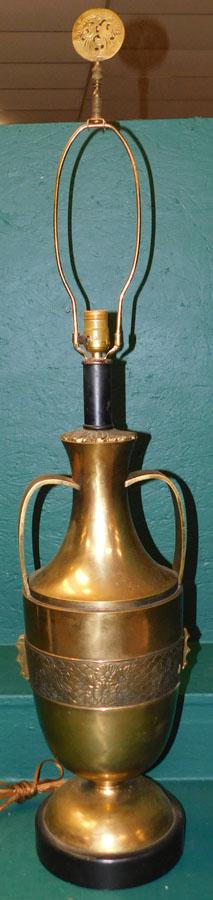 Large Brass Urn Made Into Lamp (1 of 3)