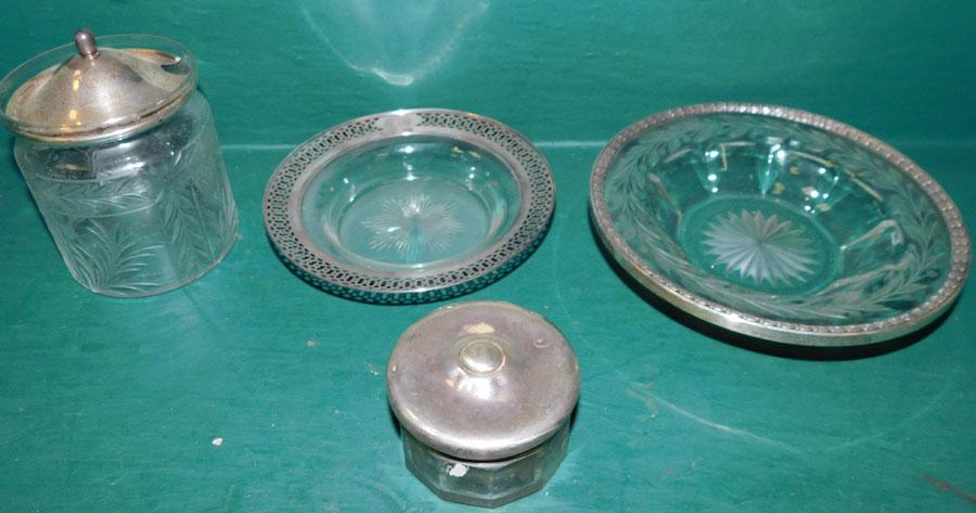 4 Pc Glass & Sterling Items (1 of 5)