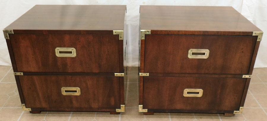 Pr Henredon Wal Campaign Style Night Stands (1 of 6)