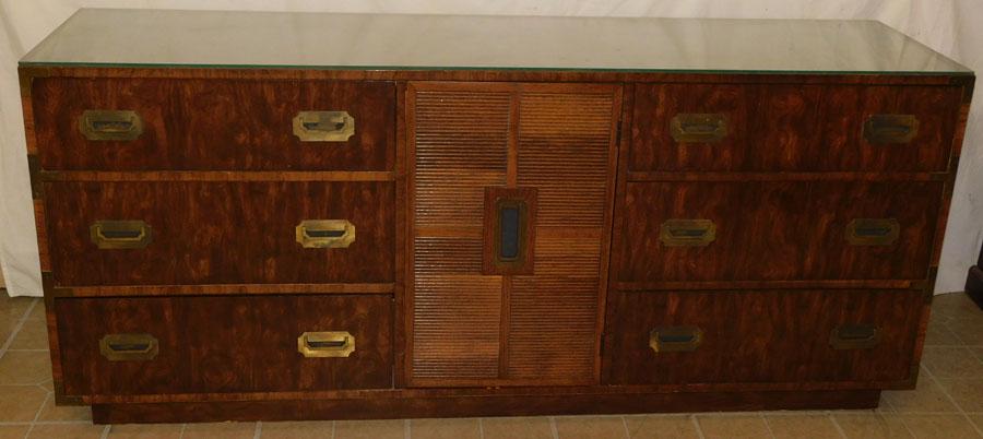Dixie Wal Campaign Style 6 Drawer Credenza (1 of 12)