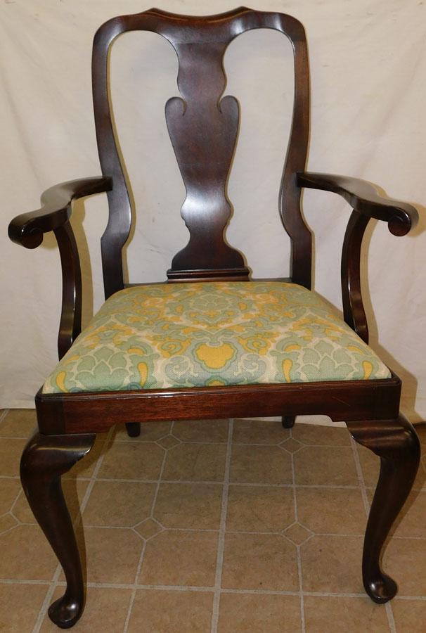 Mahogany QA Arm Chair By Henkel Harris (1 of 4)