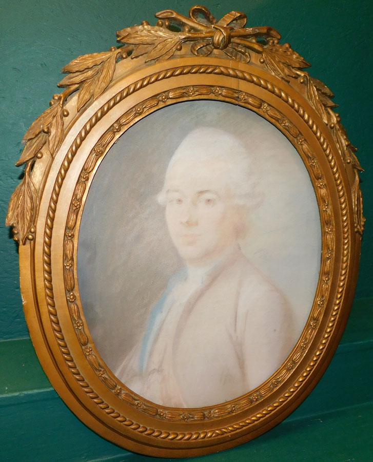 19th C Pastel Portrait In Ornate Gilt Frame (1 of 4)